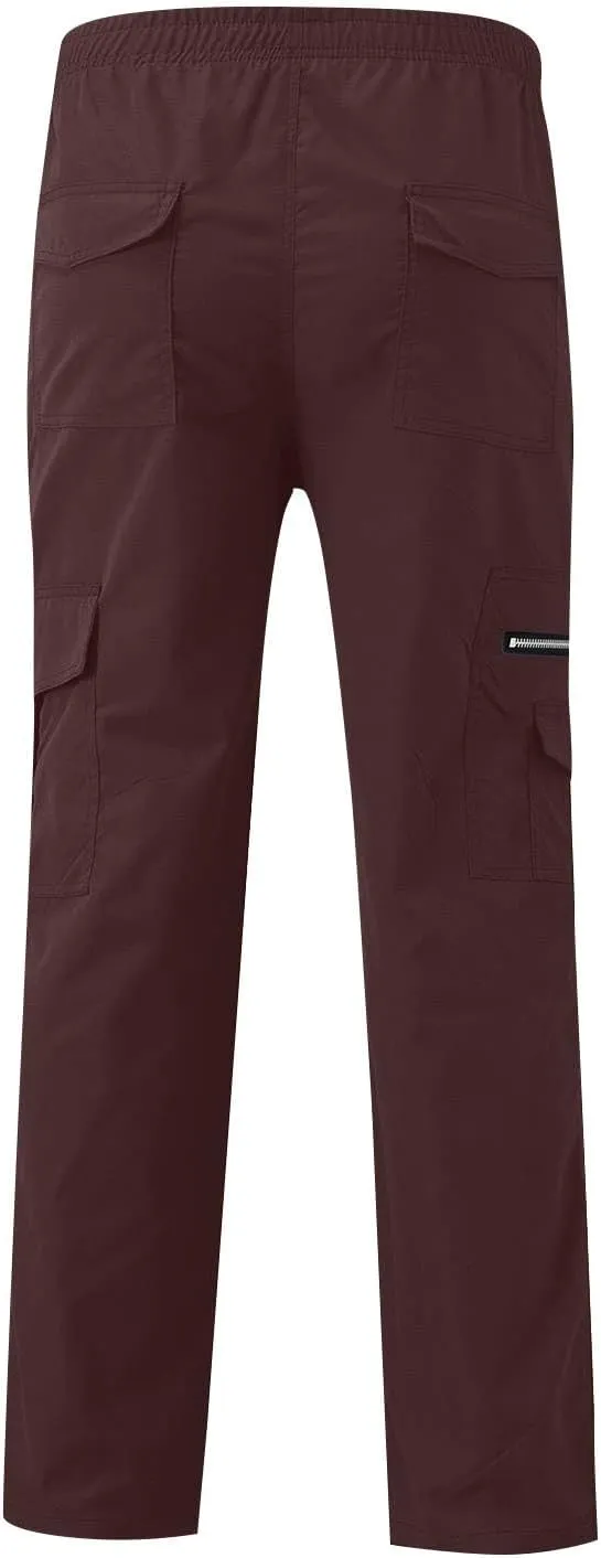 Tactical Pants for Men Military Lightweight Fishing Cargo Pants Relaxed Fit Waterproof Workout Ripstop Work Pants