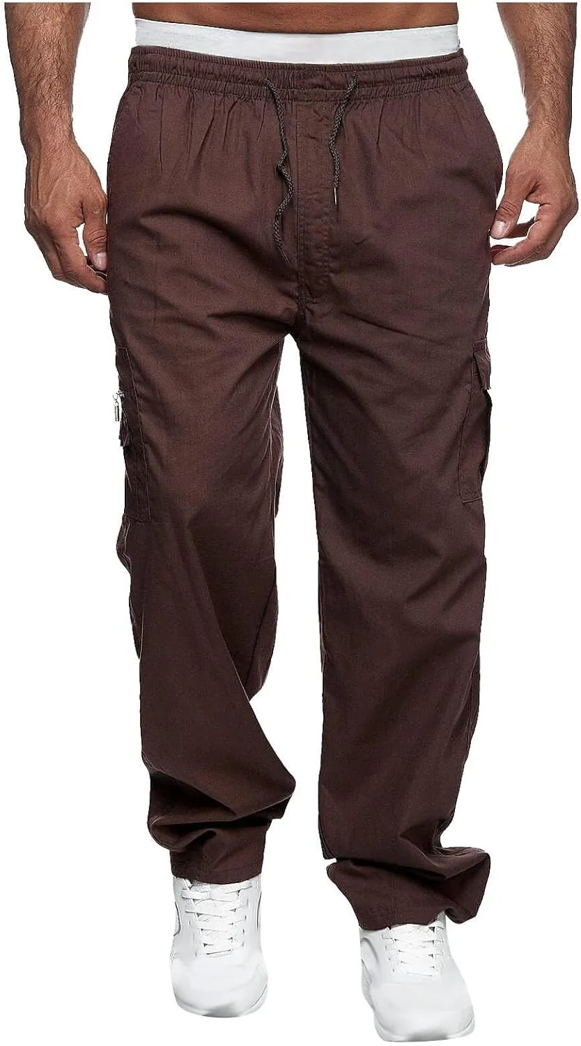 Tactical Pants for Men Military Lightweight Fishing Cargo Pants Relaxed Fit Waterproof Workout Ripstop Work Pants