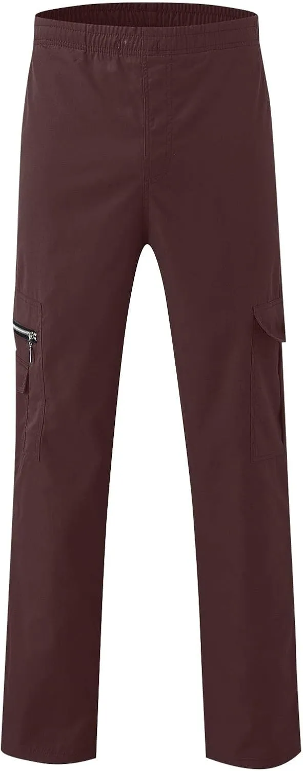 Tactical Pants for Men Military Lightweight Fishing Cargo Pants Relaxed Fit Waterproof Workout Ripstop Work Pants