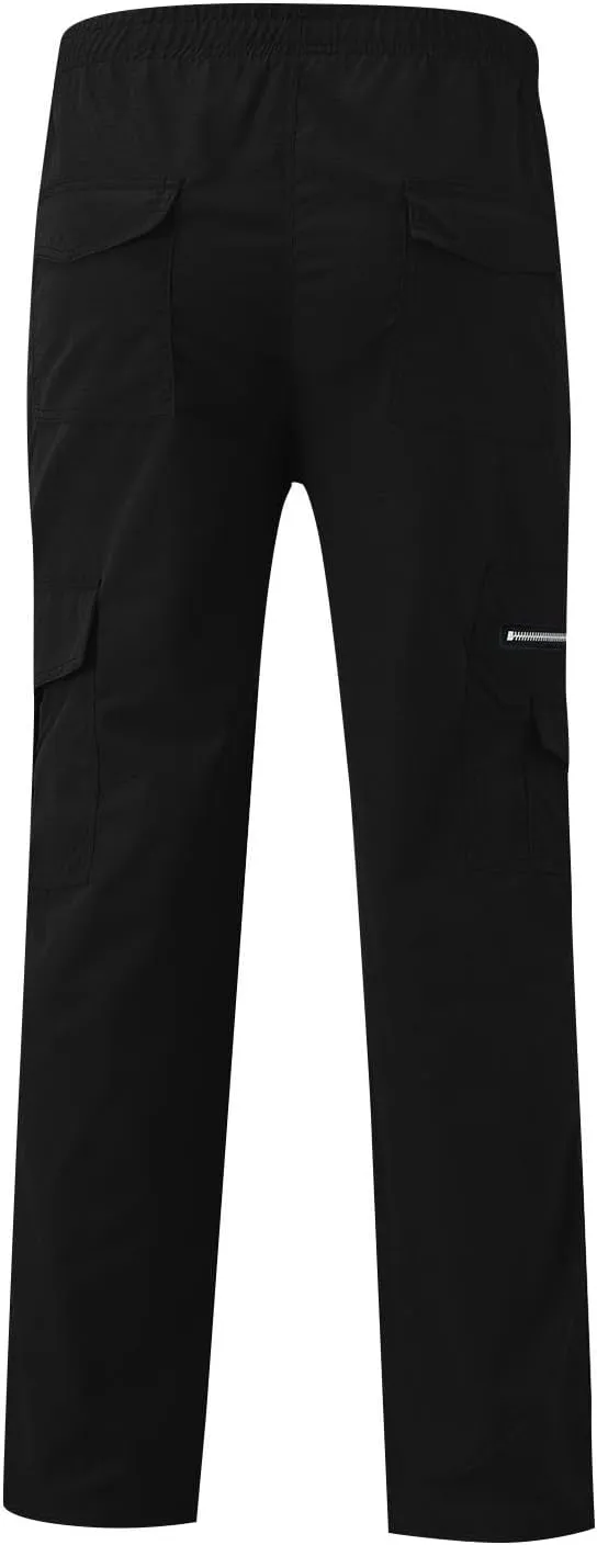 Tactical Pants for Men Military Lightweight Fishing Cargo Pants Relaxed Fit Waterproof Workout Ripstop Work Pants