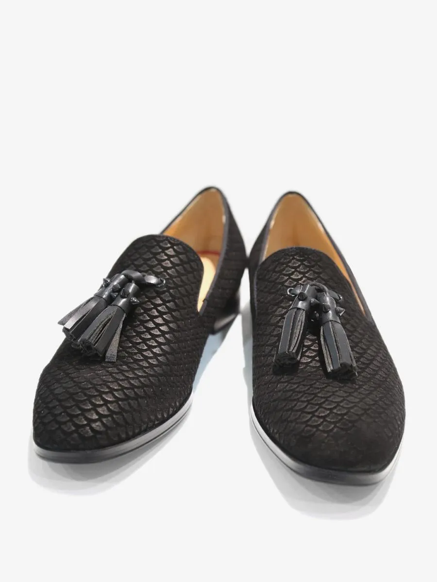 Tassels Fish Print Loafers