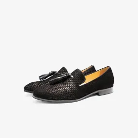 Tassels Fish Print Loafers