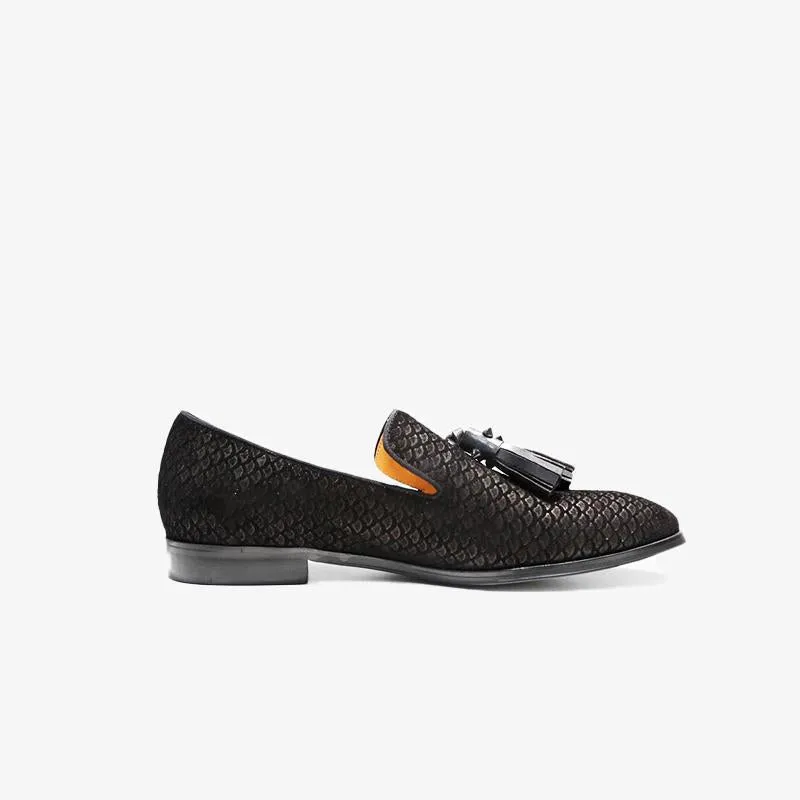 Tassels Fish Print Loafers