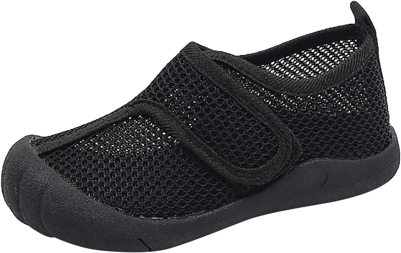 Toddler Water Shoes Anti Kick Kids Mesh Soft Barefoot Beach Solid Color Surfing Yoga Adjustable Sandals Slippers