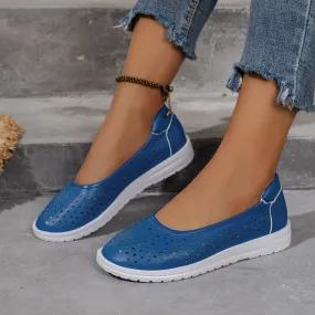 Women's Hollow Casual Breathable Slip-On Flat Shoes 41894656S