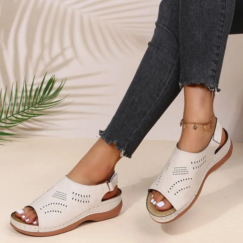 Women's Leather Soft Sole Sandals